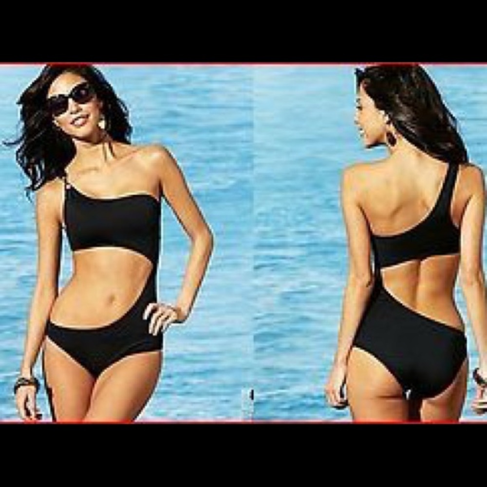 Bisou Cutout Asymmetrical One Piece Swimsuit